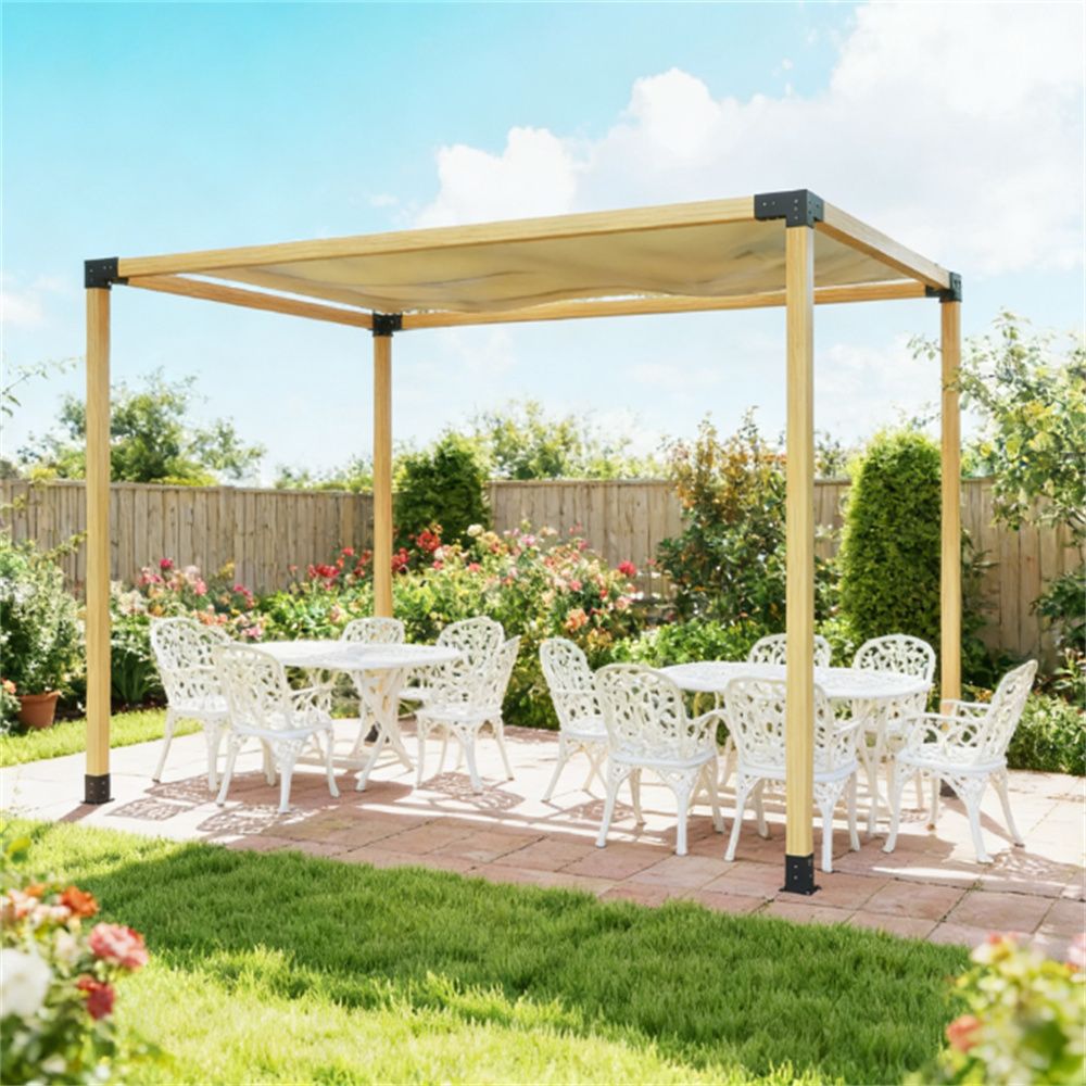 8 pieces of pergola kit, pergola bracket, wood (accessories only)
