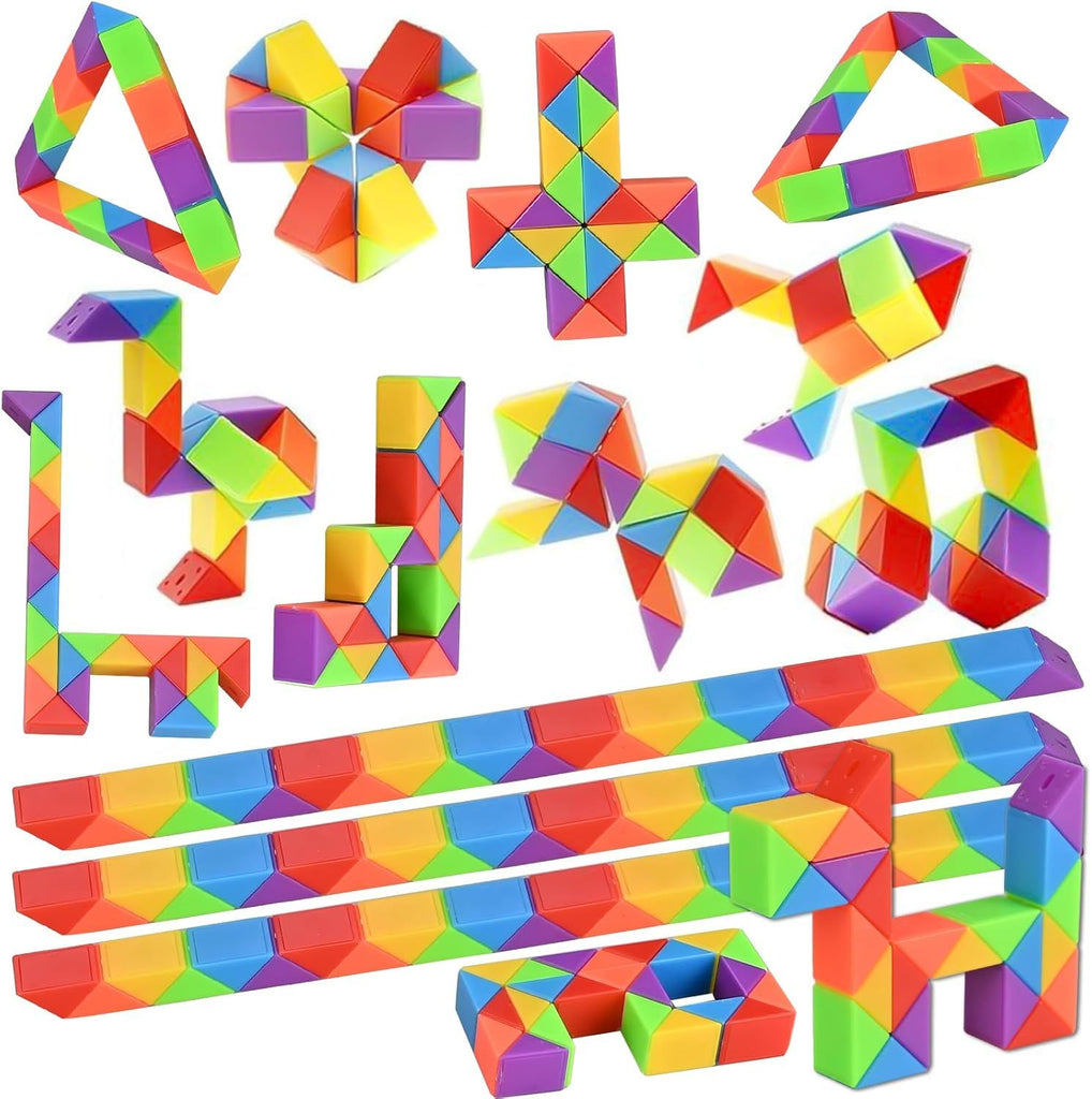80 Pack Mini Cube Puzzle Fidget Toys - Bulk Party Favors & Goodie Bag Stuffers for Kids, Travel Toys for Ages 4-8, Treasure Box Toys for Classroom, Birthday & Back to School Gifts (80)