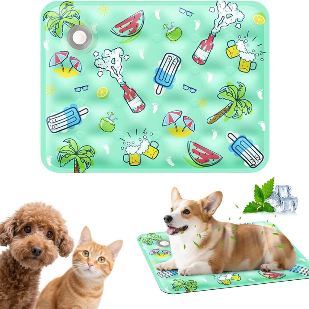 90*60cm Dog Cooling Mat, 2026 New Summer Pet Mats, Portable Pet Cooling Pad for Travel, Washable Gel Coolings Mat for Dogs and Cats Indoor Outdoor, Reusable Chill Pad Suitable for All Pets