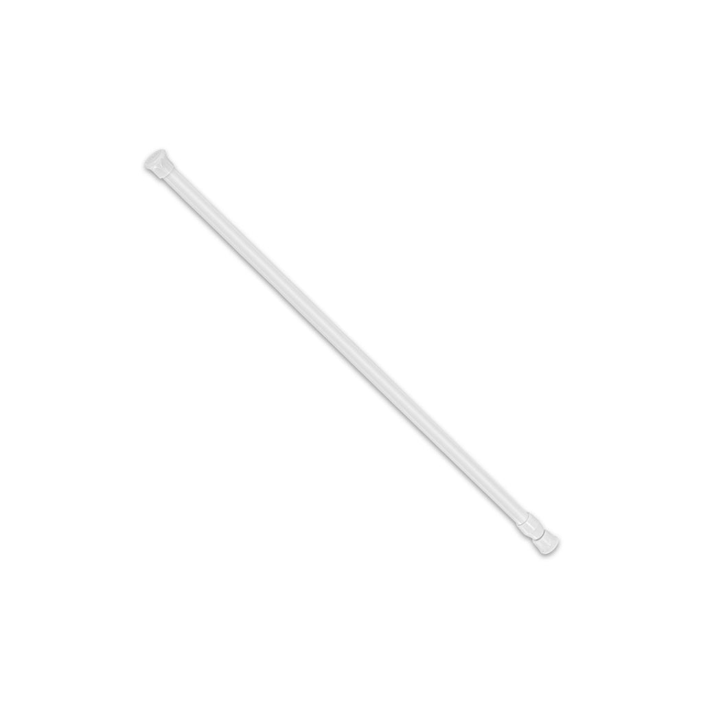90cm Tension Curtain Rod Spring Load Adjustable Curtain Pole Heavy-Duty Steel for Bathroom Wardrobe Kitchen Balcony