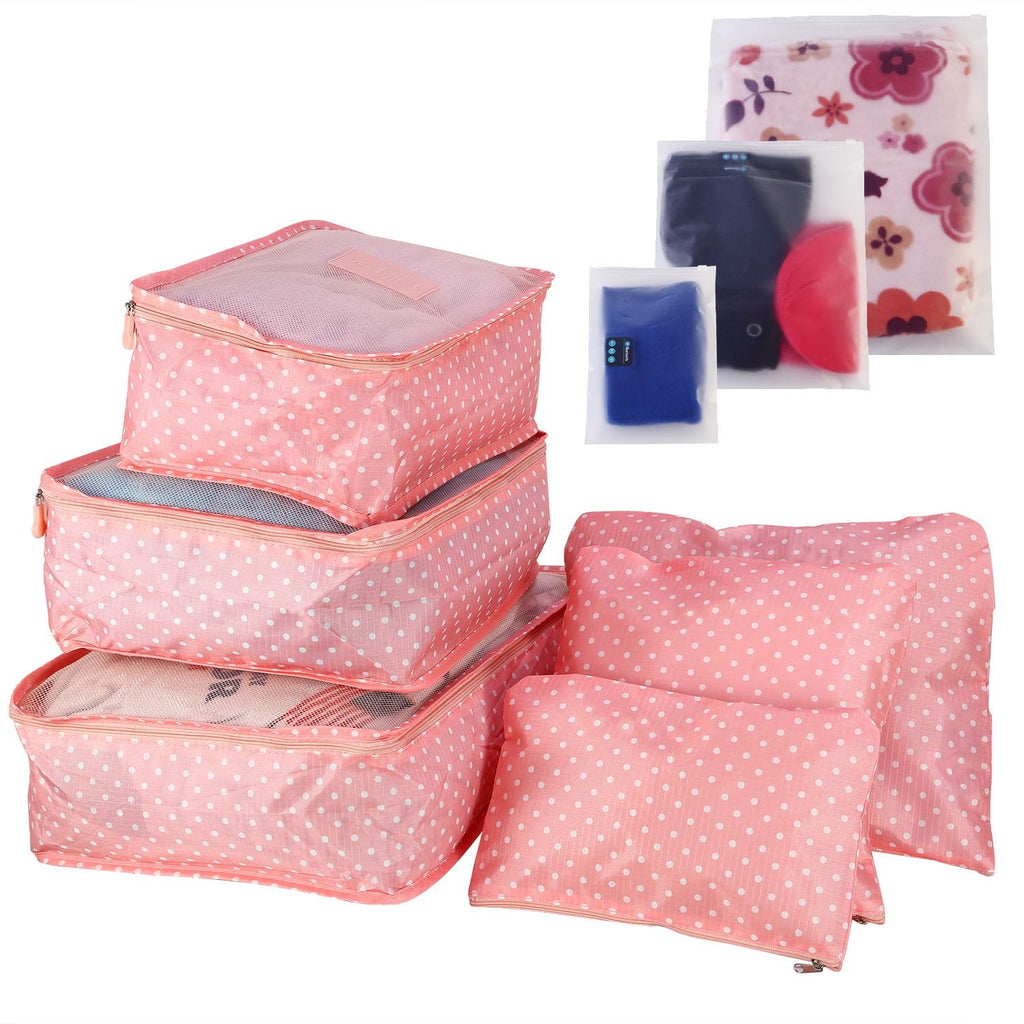 9Pcs/Set Clothes Storage Bags Water-Resistant Travel Luggage Organizer Clothing Packing Cubes for Blouse Hosiery Stocking Underwear