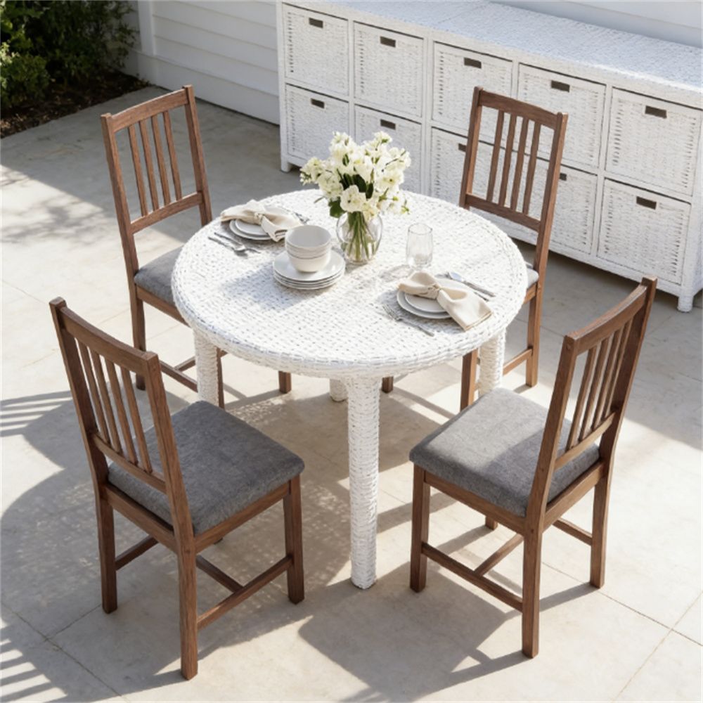 A set of 4 dining chairs, living room chairs, kitchen chairs, gray