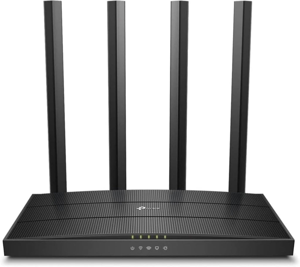 AC1200 Gigabit WiFi Router Dual Band MU MIMO Wireless Internet Router, 4 x Antennas, OneMesh and AP Mode, Long Range Coverage