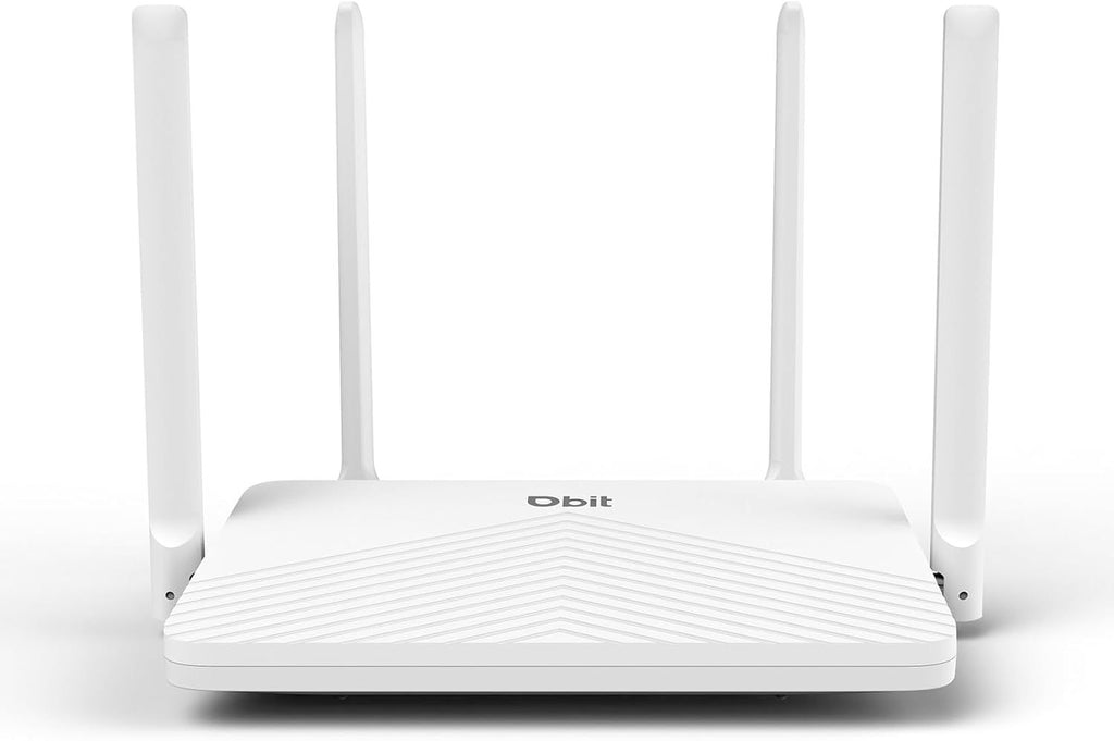 AC1200 WiFi Router 2.4GHz +5GHz Dual Band MU-MIMO Wireless Internet Router with 4 Gigabit Ethernet Ports, 4 x 5dBi Antennas, Bridge & Repeater Mode, EasyMesh, Guest Network (T18-21K)