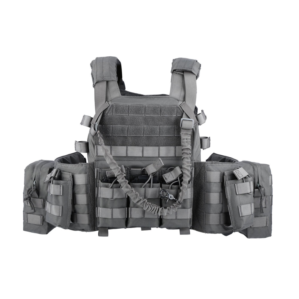 Adjustable Tactical Weighted Vest with Weight Pockets, Training Workout Vest with Modular Webbing, Padded Shoulders and Multiple Storage Pouches for Fitness and Outdoor Activities