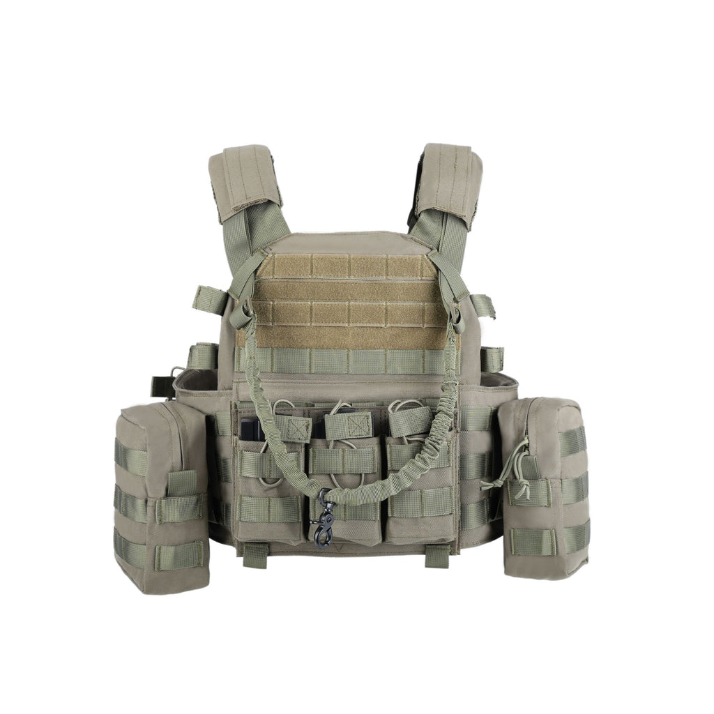 Adjustable Tactical Weighted Vest with Weight Pockets, Training Workout Vest with Modular Webbing, Padded Shoulders and Multiple Storage Pouches for Fitness and Outdoor Activities