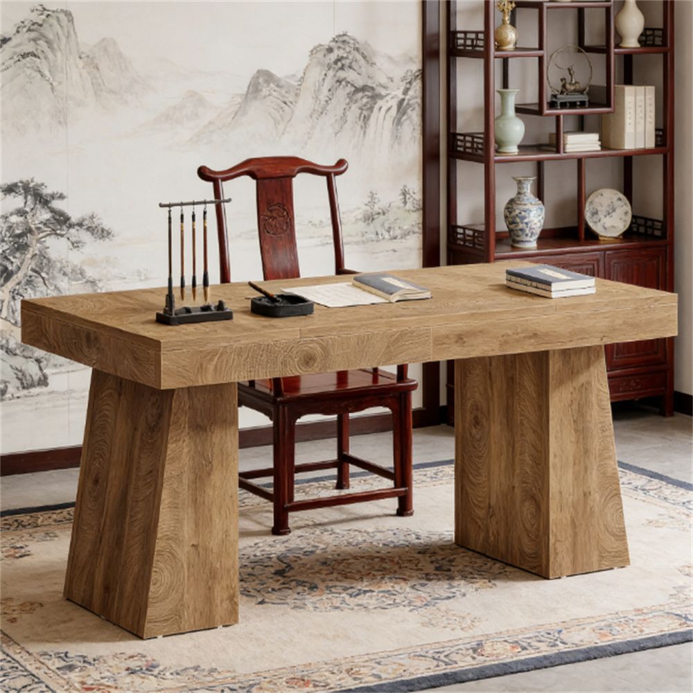 Administrative desk, modern wooden desk, computer desk, study desk