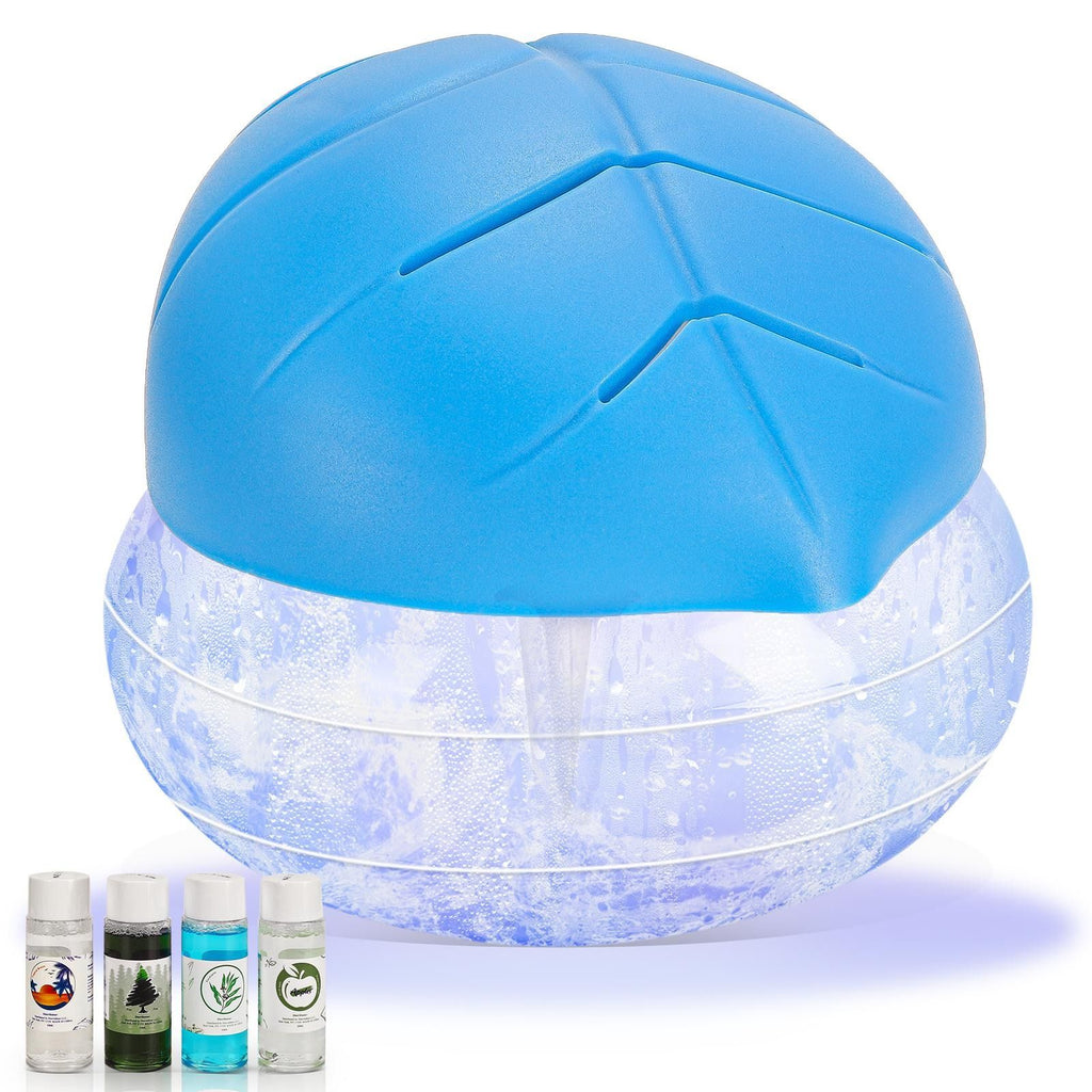 Air Purifier Black Blue With Aromatherapy Oil 4 Pieces