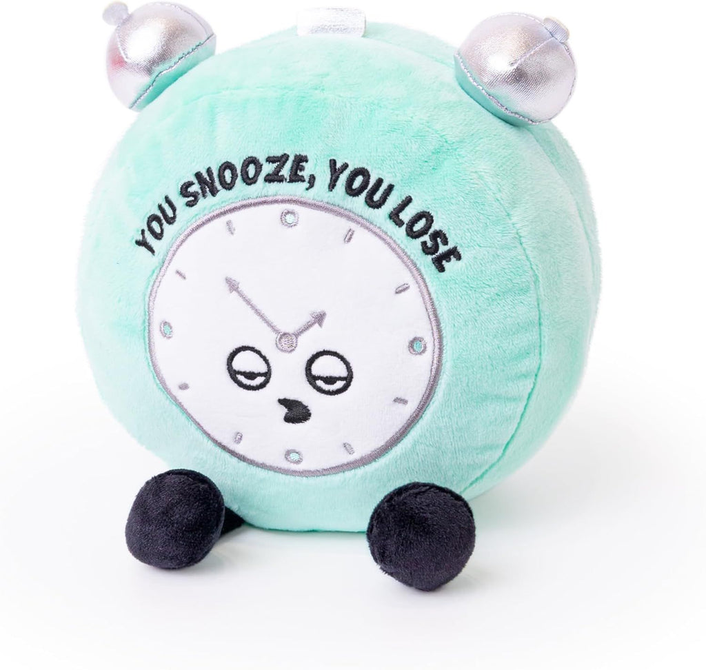 Alarm Clock Plushie - You Snooze, You Lose Funny Clock Plush