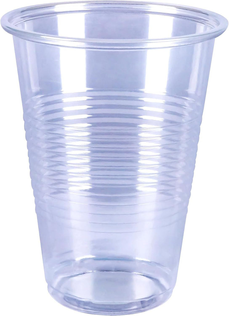 Amazon Basics Disposable Clear Plastic Cups,50 Count