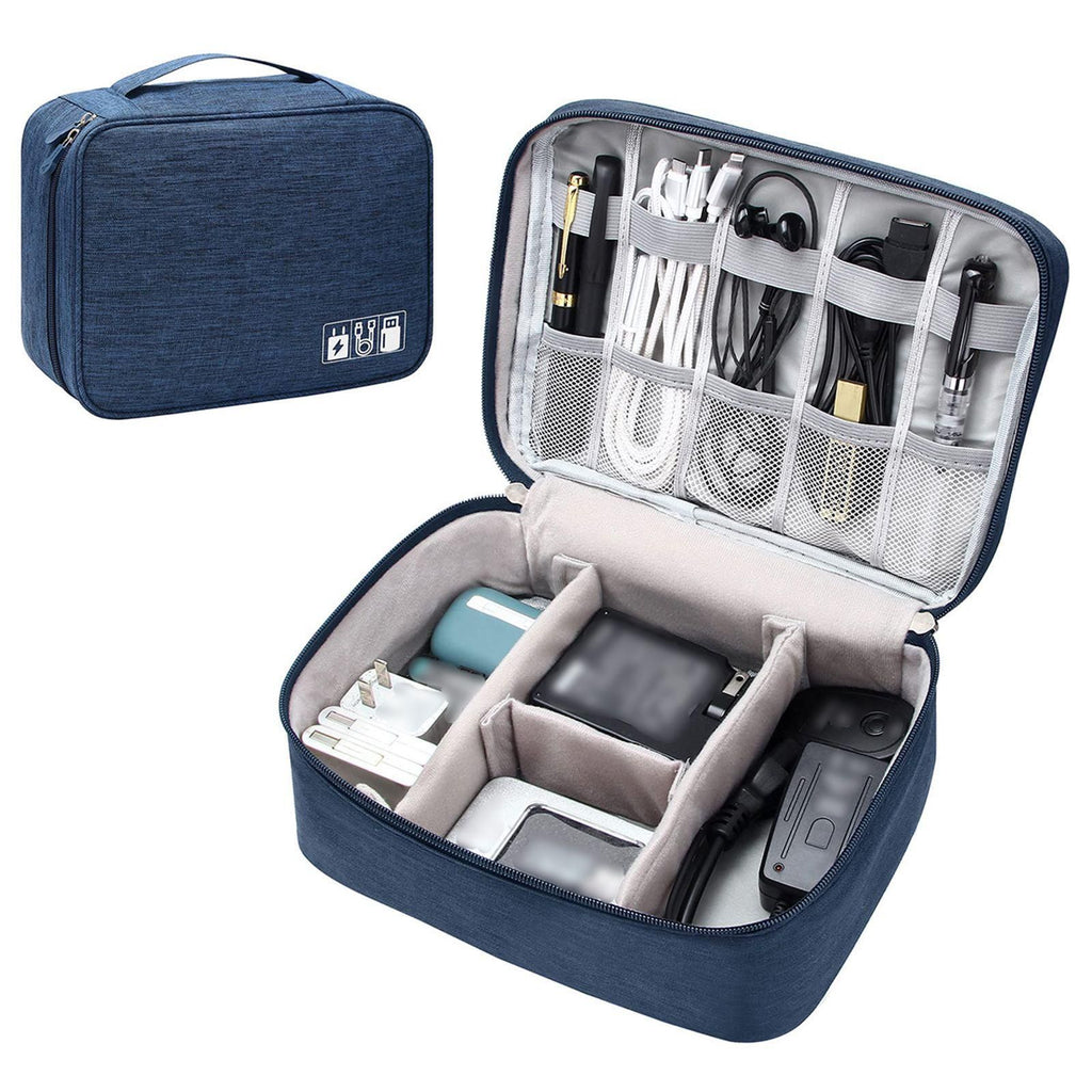 Anti splash digital storage bag, layered compartments, perfect for organizing chargers/headphones/data cables