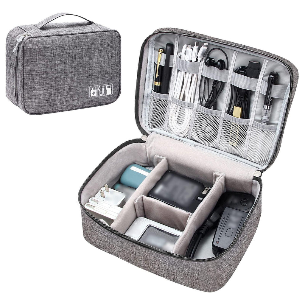 Anti splash digital storage bag, layered compartments, perfect for organizing chargers/headphones/data cables
