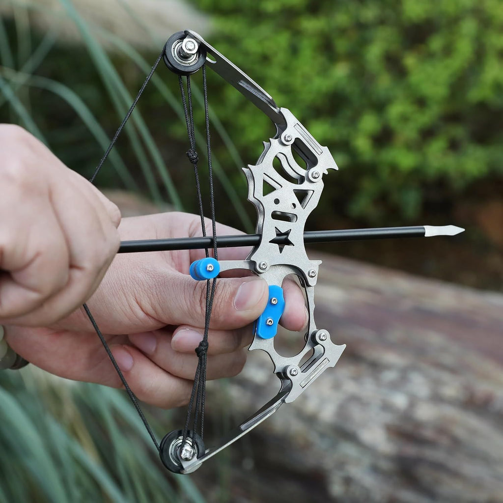 Archery Bow Set Compound Bow Training Bow RH/LH for Outdoor Sports Hunting Shooting Practice Entertainment Fun Archery Gift