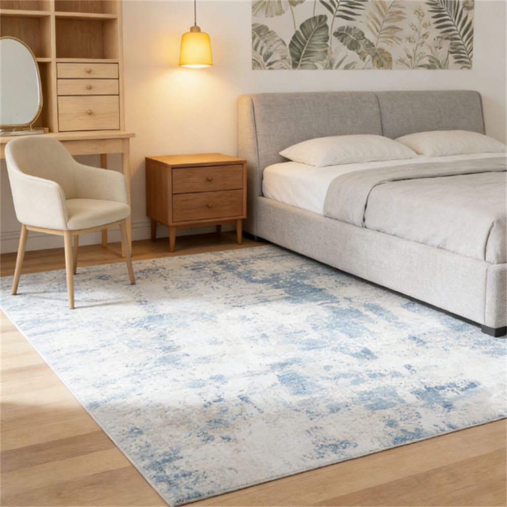 Area carpet, machine washable carpet, floor carpet, room carpet, suitable for living room, bedroom, dining room, blue