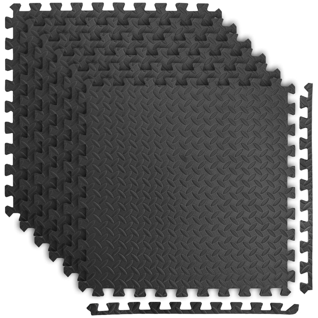 Art3d Eva Puzzle Exercise Mats, 24"x24" x 1/2' Thick Foam Interlocking Tiles for Gyms, Flooring, Workout, Gym Equipments, Pack of 6