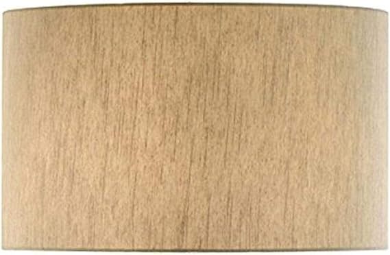 Artiva USA A210326-SHADE 20.5" x 20.5" x 12"H Circular Drum Lampshade with Hardback Reinforcement and Spider Fitter, Tan
