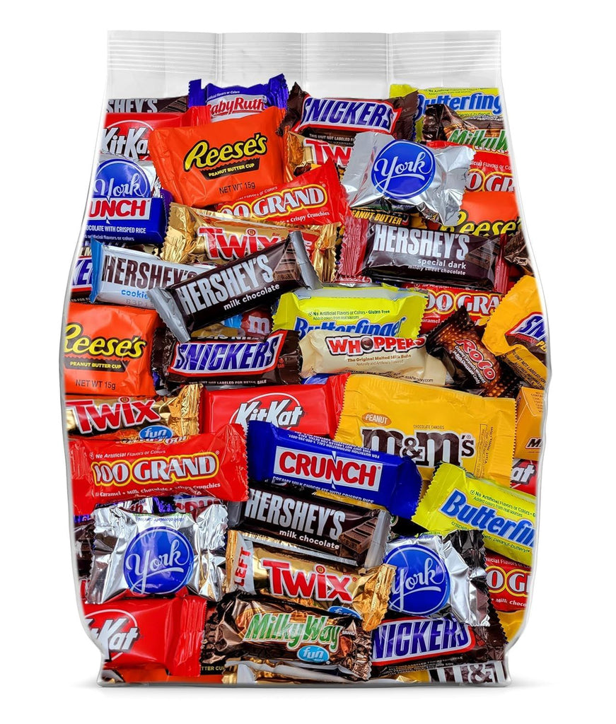 Assorted Halloween Chocolate Candy Variety Pack - 2lb Chocolate Trick or Treat Candy Individually Wrapped - Bulk Chocolate Assortment Great for Party Favors, Sharing and Snacking - Chocolate Candy Bul