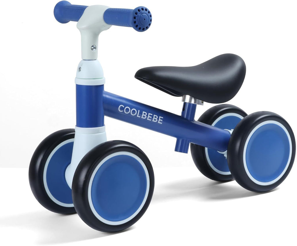 Baby Balance Bike for 1 Year Old Boys Girls Gift, 2 Year Old Toddler Balance Bike with 4 Silent Wheels, One Year Old Birthday Gift Children for 12M-36M Pre-School