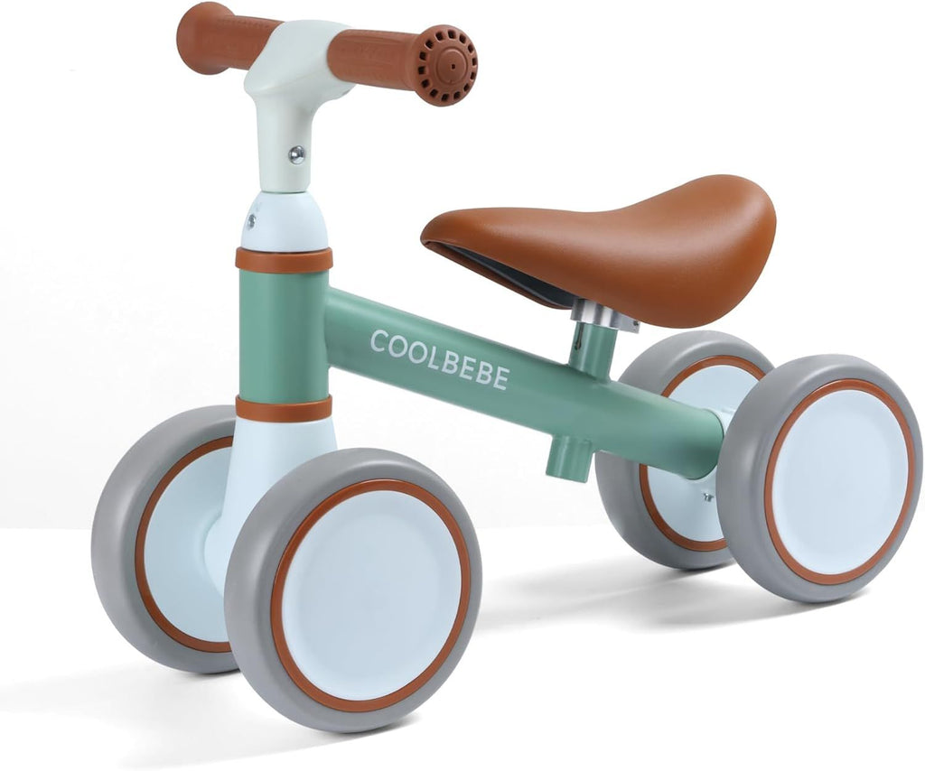 Baby Balance Bike for 1 Year Old Boys Girls Gift, 2 Year Old Toddler Balance Bike with 4 Silent Wheels, One Year Old Birthday Gift Children for 12M-36M Pre-School
