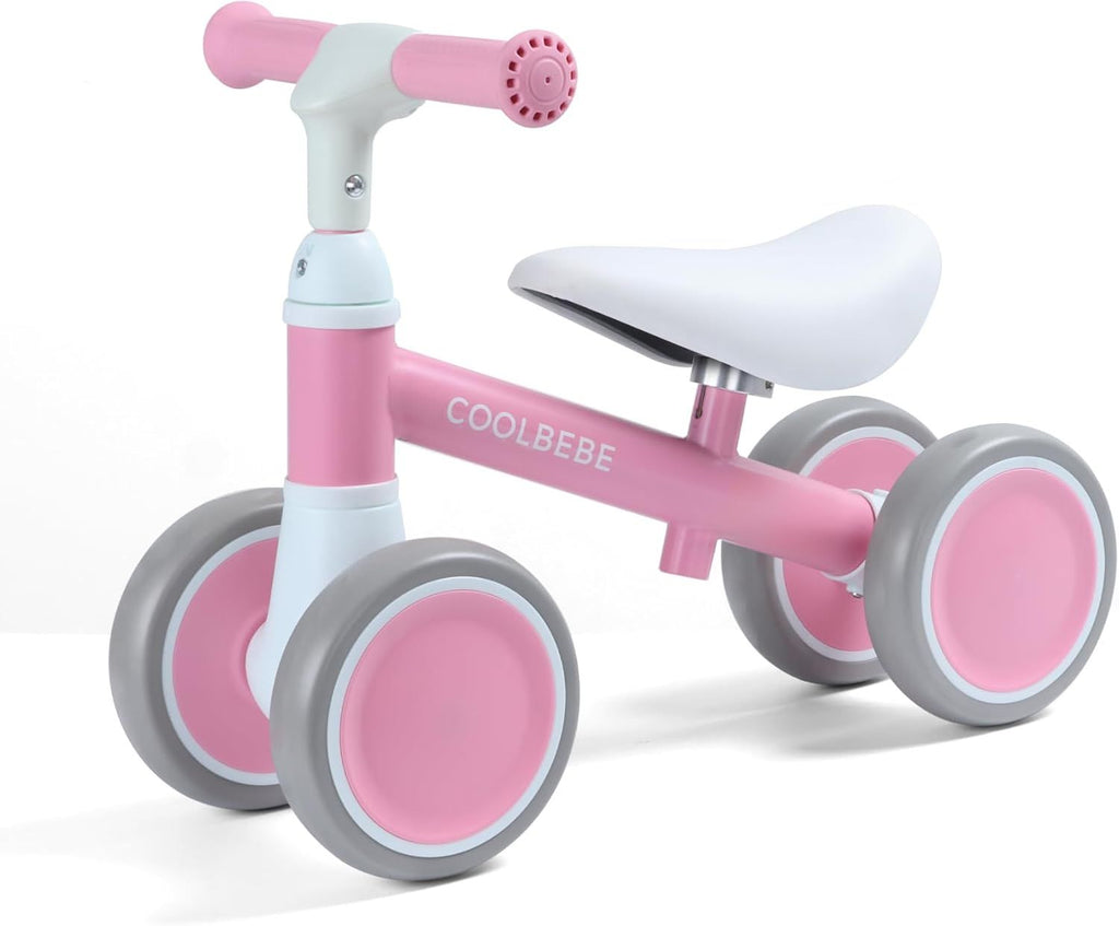 Baby Balance Bike for 1 Year Old Boys Girls Gift, 2 Year Old Toddler Balance Bike with 4 Silent Wheels, One Year Old Birthday Gift Children for 12M-36M Pre-School