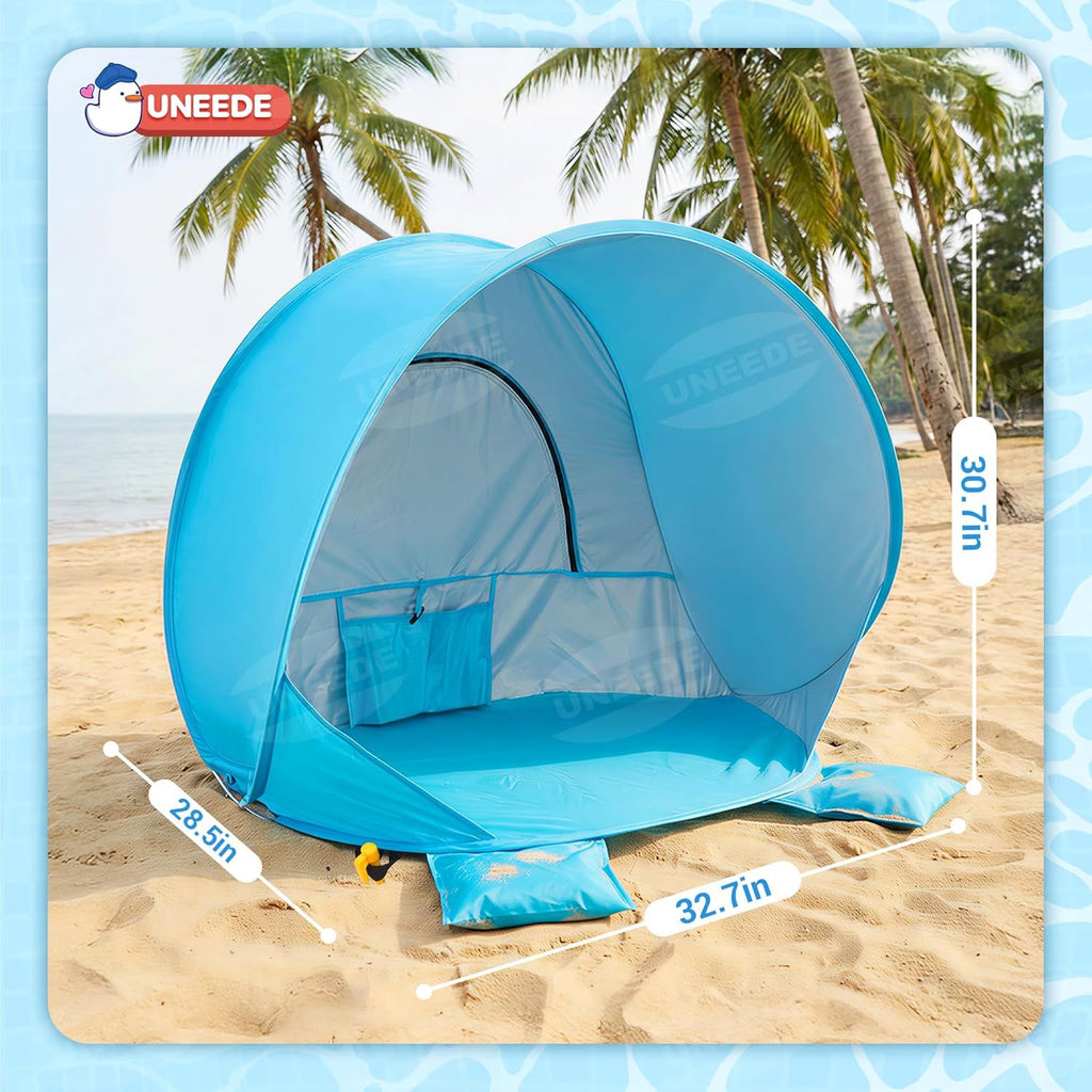 Baby Beach Tent Pop Up Baby Tent with UV Protection - Portable Infant Shade Canopy, Must-Have Beach Baby Essentials