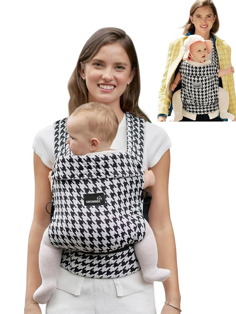 Baby Carrier Newborn to Toddler, Lightweight Ergonomic 7-44 lbs Newborn Carrier with Head Support, Easy to Wear Hands Free Infant Carrier for 0-36 Months