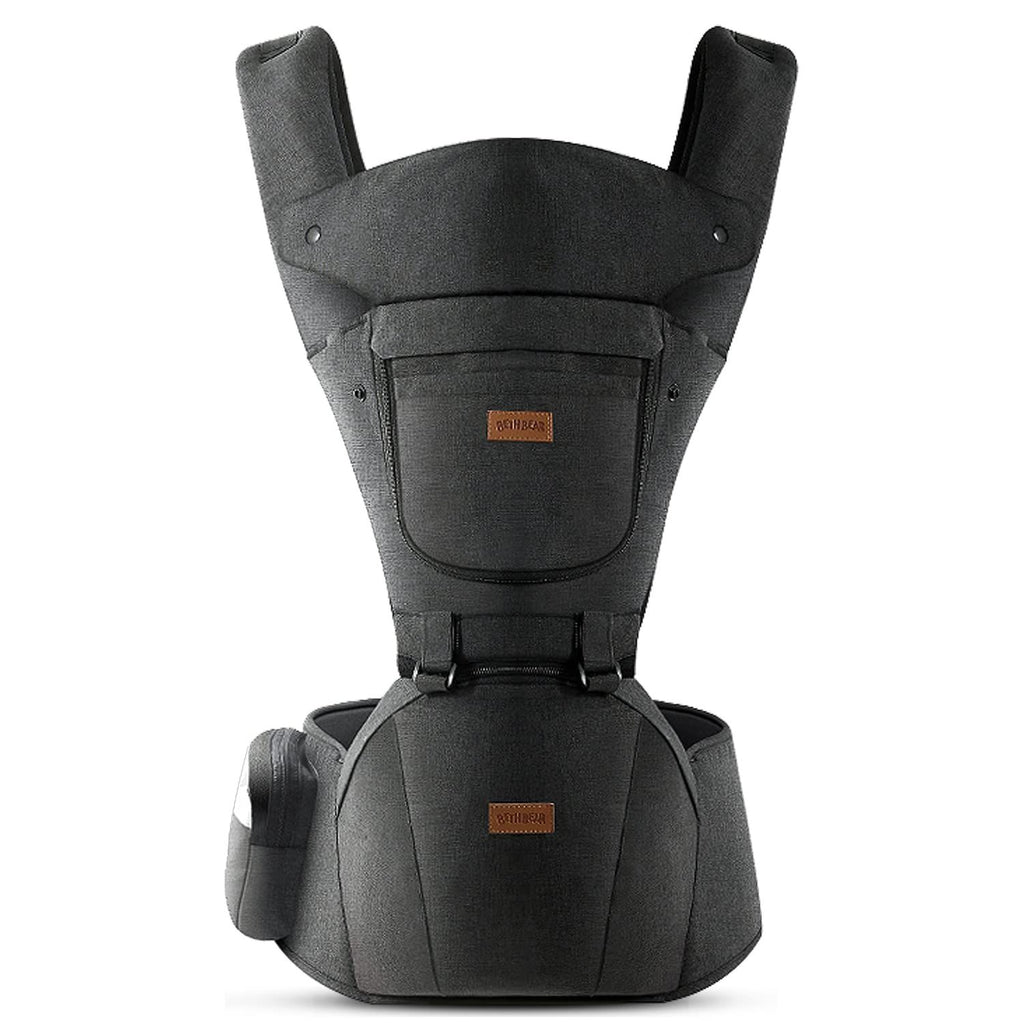 Baby Carrier with Hip Seat, Baby Carrier Newborn to Toddler up to 44lbs, 6-in-1 Ways to Carry, All Seasons, Adjustable Baby Holder Carrier for Breastfeeding