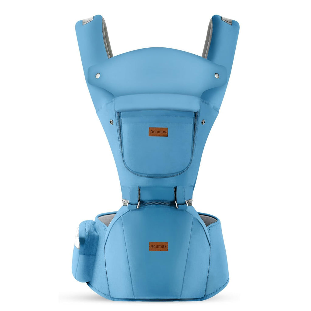 Baby Carrier with Hip Seat, Baby Carrier Newborn to Toddler up to 44lbs, 6-in-1 Ways to Carry, All Seasons, Adjustable Baby Holder Carrier for Breastfeeding