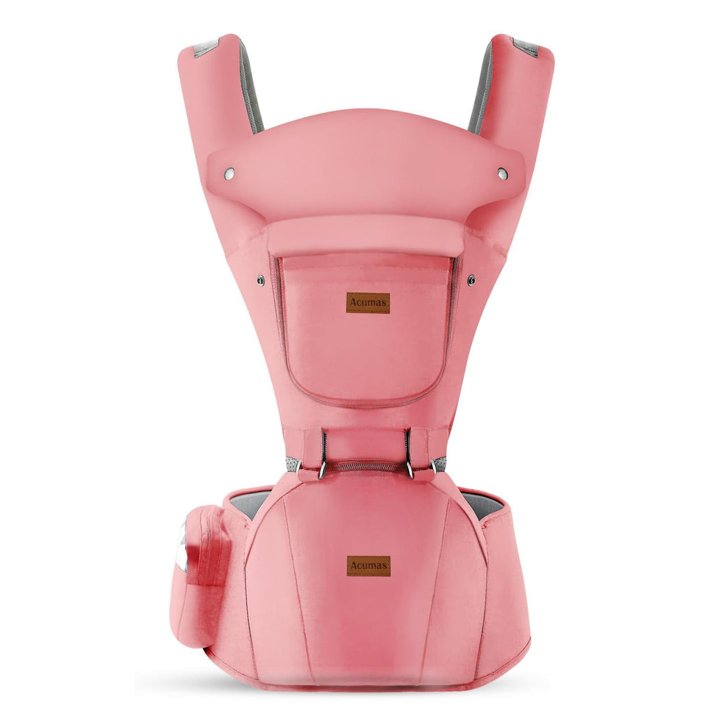 Baby Carrier with Hip Seat, Baby Carrier Newborn to Toddler up to 44lbs, 6-in-1 Ways to Carry, All Seasons, Adjustable Baby Holder Carrier for Breastfeeding