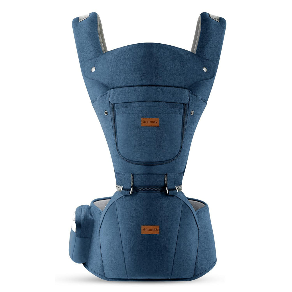 Baby Carrier with Hip Seat, Baby Carrier Newborn to Toddler up to 44lbs, 6-in-1 Ways to Carry, All Seasons, Adjustable Baby Holder Carrier for Breastfeeding