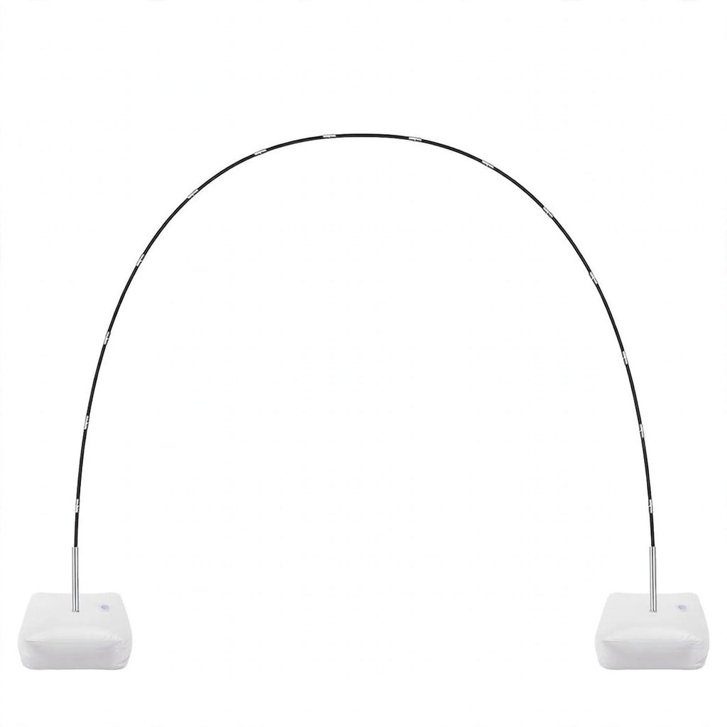 Balloon Arch Stand Kit, 96.1 x 107.9 in Adjustable Balloon Arch Frame with 2 Water-Fillable Bases, 13 Fiberglass Poles, 50 Balloon Clips, Dot Glue, Ground Nails and Ropes for Wedding, Party and Event