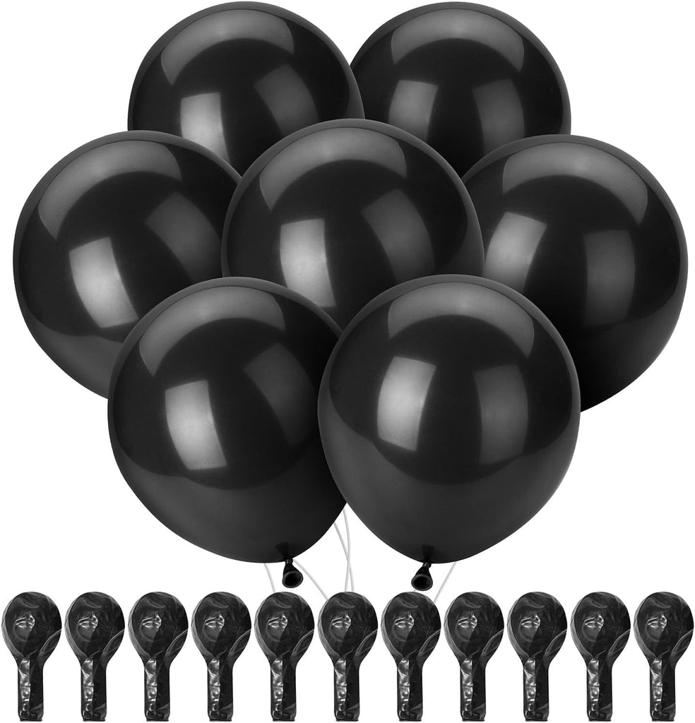 Balloons, 12 Inch, 54 Pack, Black, Party Balloons