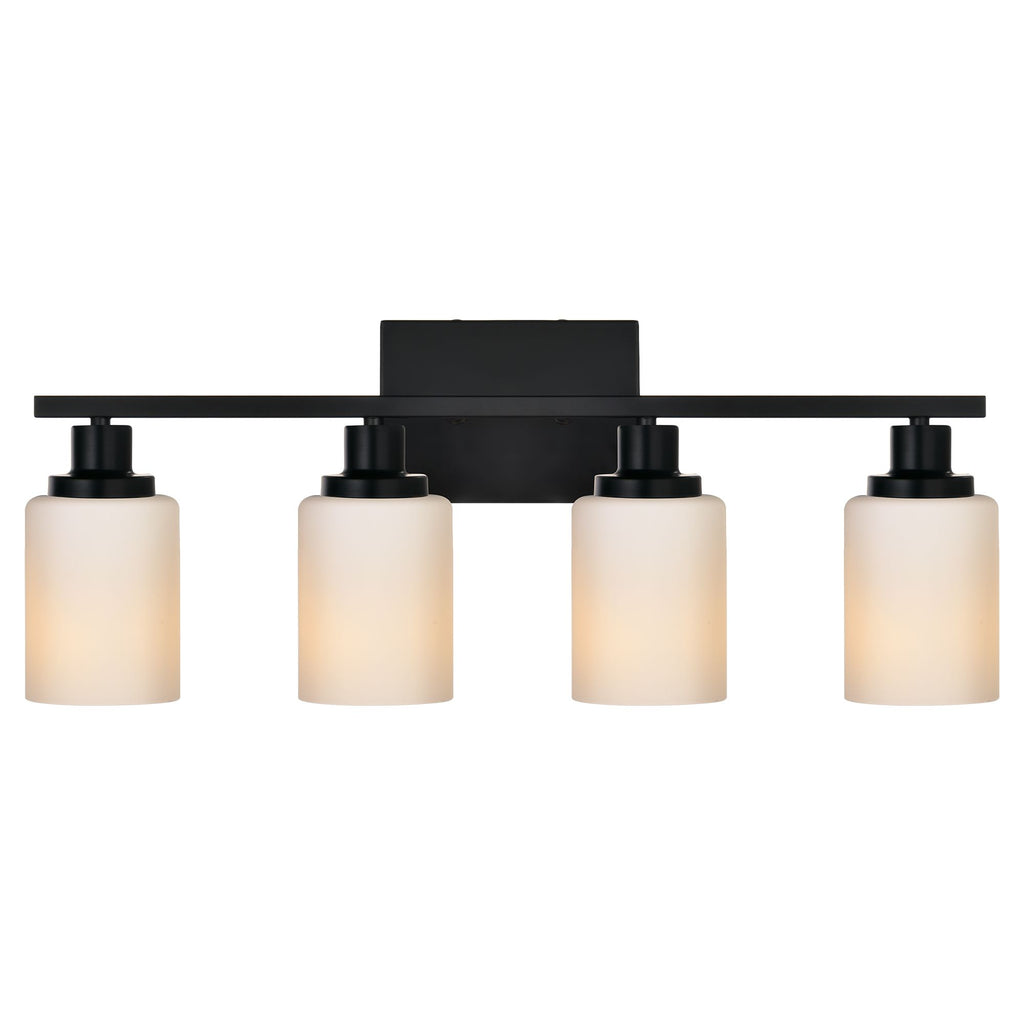 Bathroom Light Fixtures Brushed Brass 6-Light Bathroom Vanity Light, Modern Bathroom Lights Over Mirror with Milky White Glass Shade, Bathroom Wall Sconces Vanity Lighting Fixtures for Bedroom Hallway