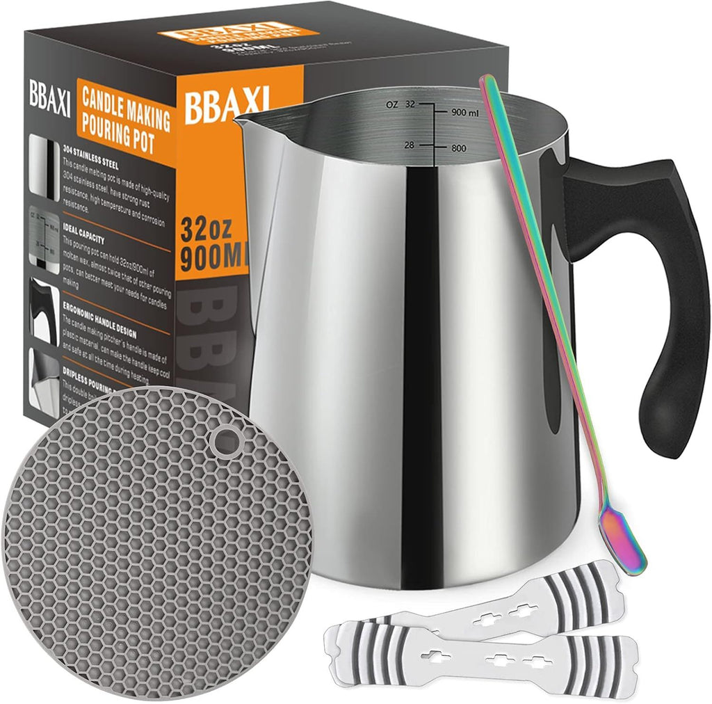 BBAXI Candle Making Pouring Pot DIY Candle Making Kit Including Candle Making Pitcher