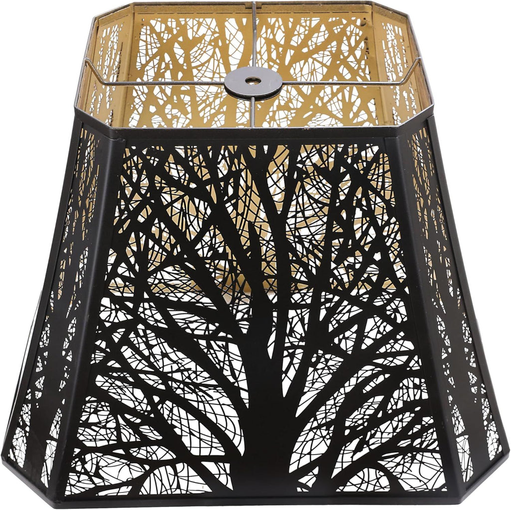 Bell Lamp shade, Large Metal Lampshade(Spider Fitter) Square Cut Corner