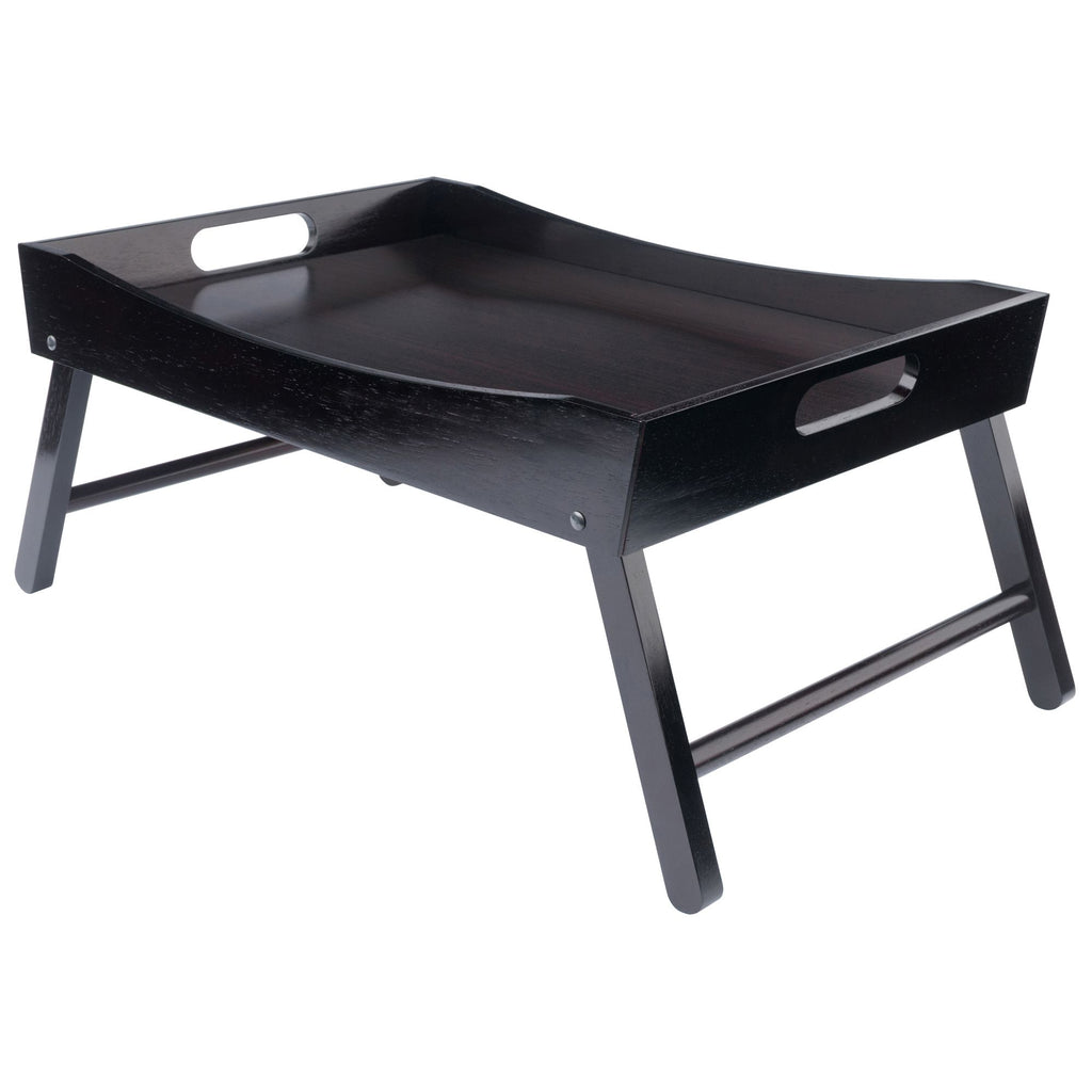 Benito Bed Tray with Curved Top; Foldable Legs