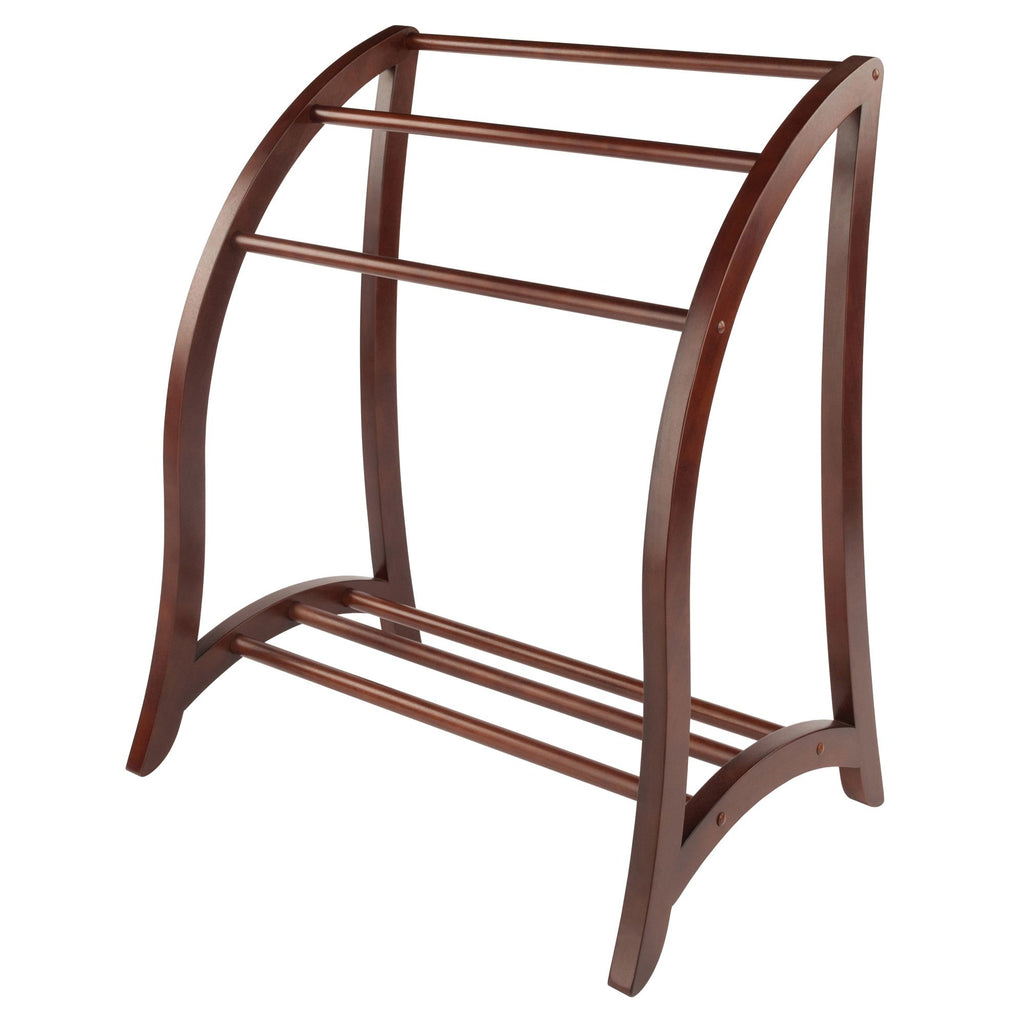 Betsy Blanket Rack Walnut Finish