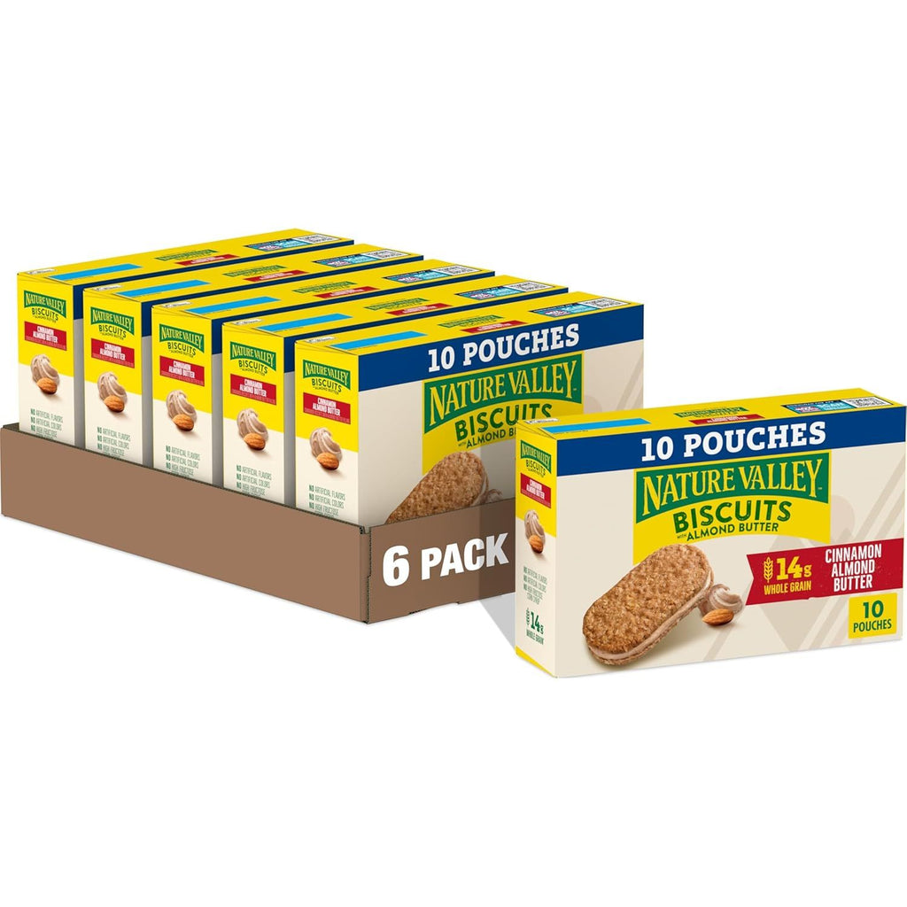 Biscuit Sandwiches, Cinnamon Almond Butter, 10 Bars, 13.5 oz