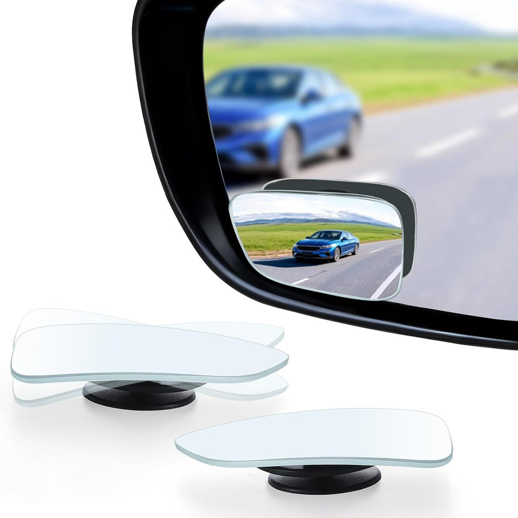 Blind Spot Car Mirror, HD Glass Frameless Convex Side Mirror Blind spot, Wide Angle Rear View Mirrors for SUVs, Trucks and RVs - Car Accessories