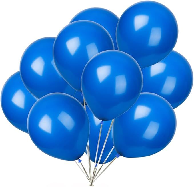 Blue Balloons,50 pcs 12 Inch Latex Balloons,for Wedding Birthday Party Baby Shower Christmas Party Decorations