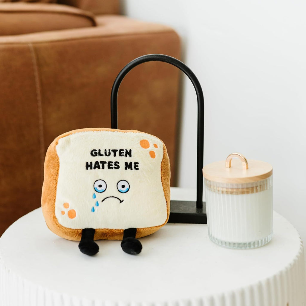 Bread Plushie - Gluten Hates Me Cute Bread Plush