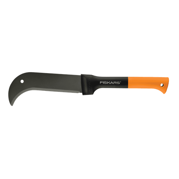 Brush Axe with Safety Sheath - Fixed Handle - Black/Orange