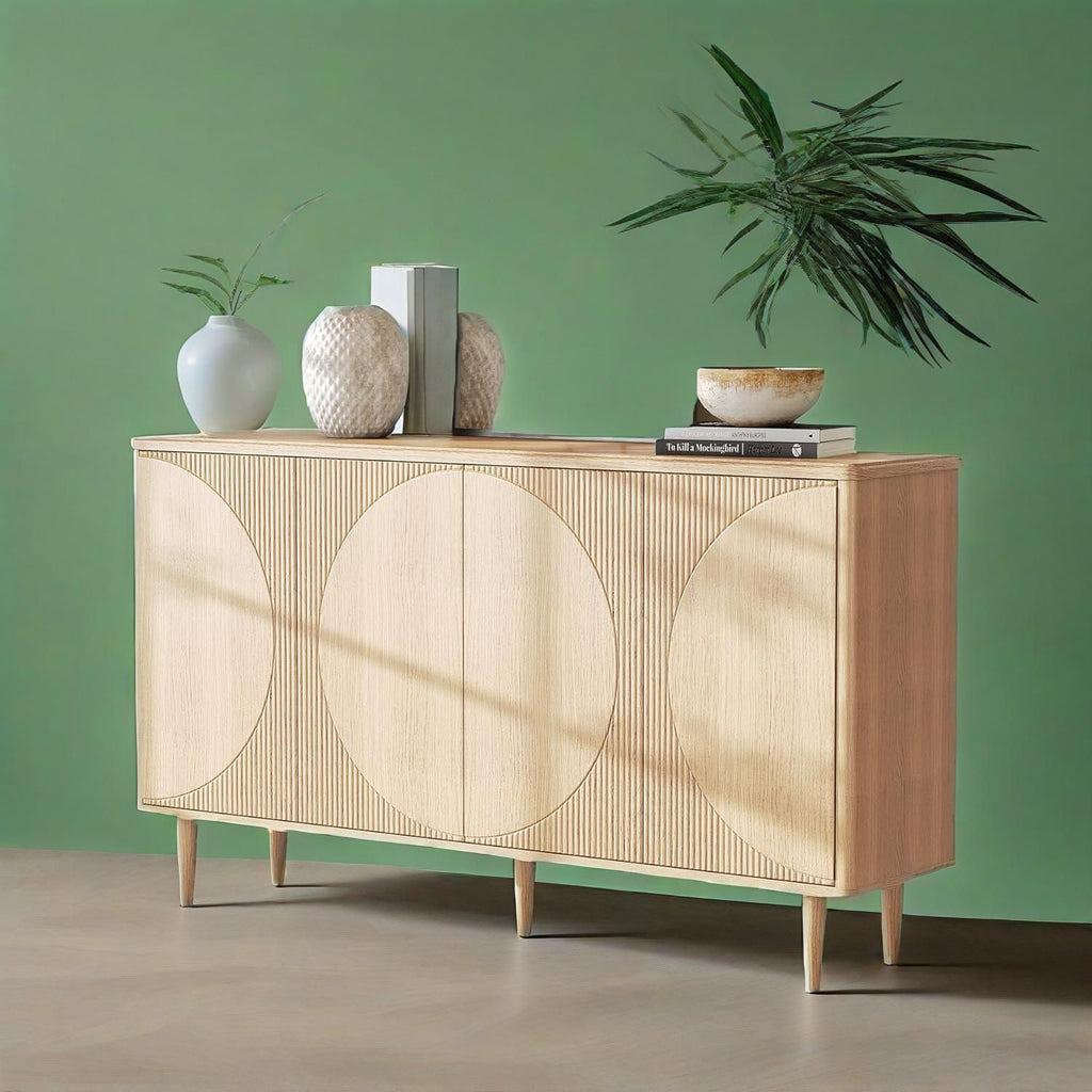 Buffet Cabinet Sideboard with Storage, Modern Sideboard Buffet Table
