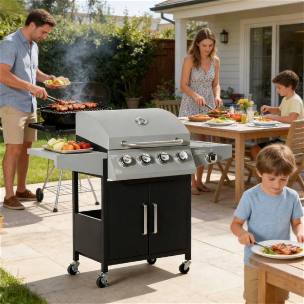 Burner, gas grill, outdoor barbecue grill