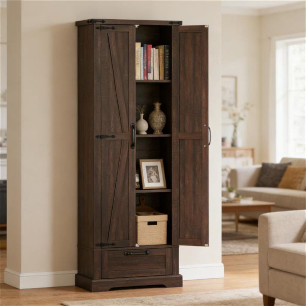 Cabinets, kitchen storage cabinets, cutlery cabinets, brown