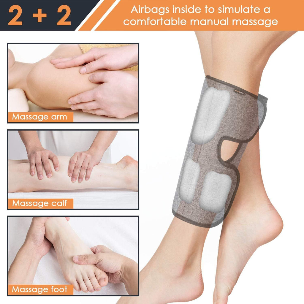 Calf Massager for Circulation, Leg Compression Massager for Circulation and Pain Relief, for Restless Legs Syndrome Relief