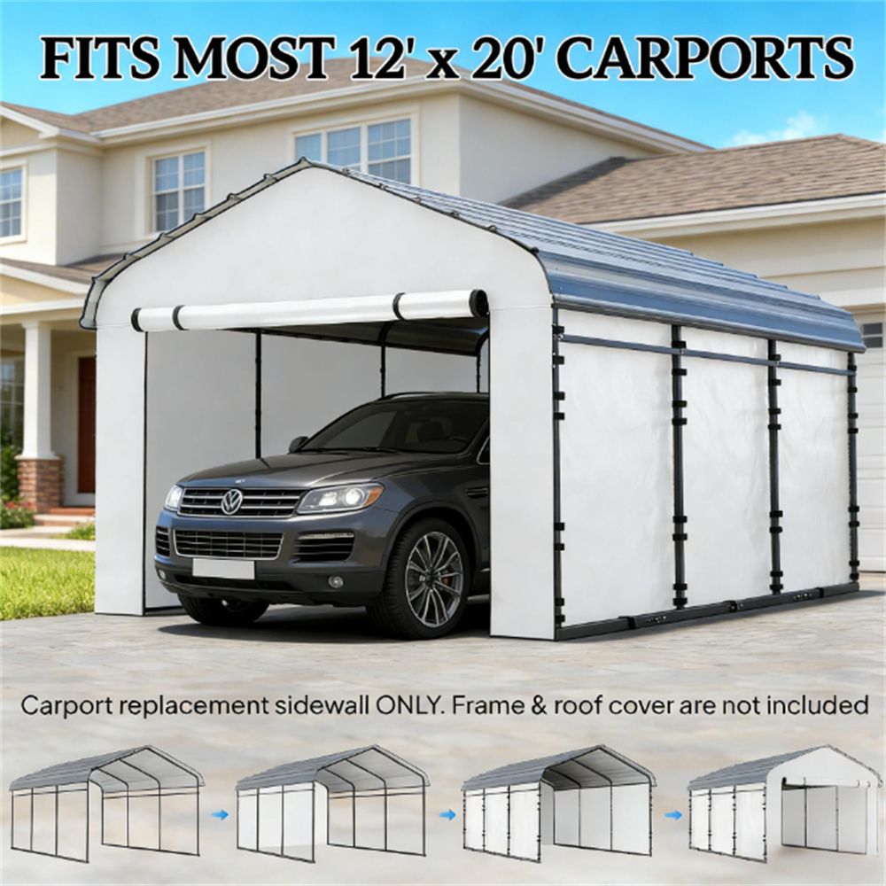 Car shed side wall panel, replace side wall cover, white (only replace car shed side wall)