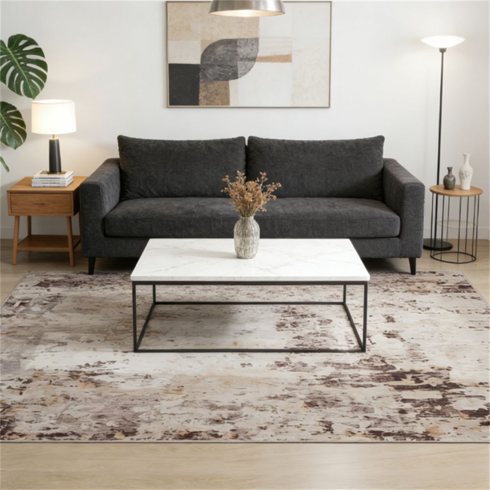 Carpet, floor carpet, suitable for living room, bedroom, dining room, mixed brown