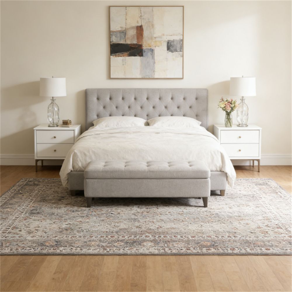 Carpet, floor covering, room carpet, foldable carpet, dark brown blend