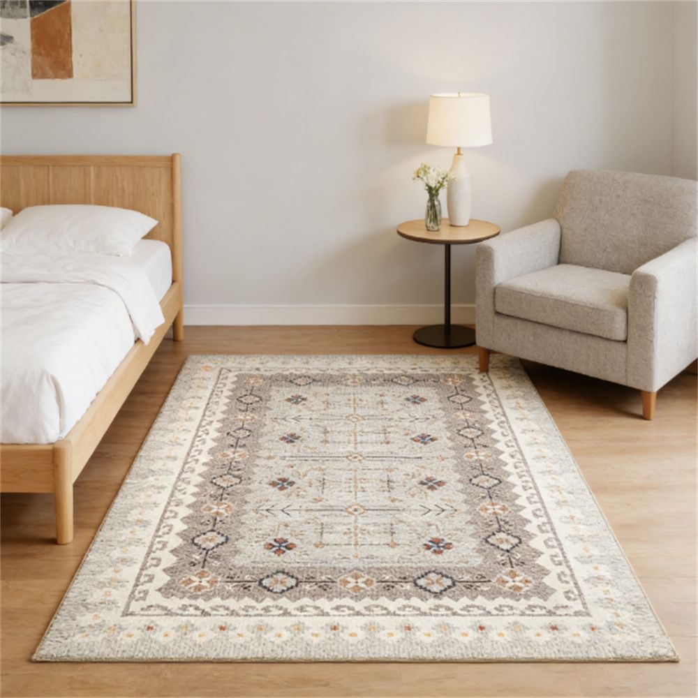 Carpet, printed carpet, suitable for living room, bedroom, dining room, brown